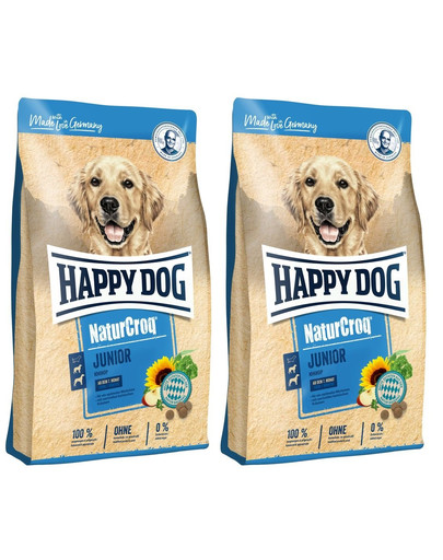 HAPPY DOG NaturCroq Junior 2 x 15 kg granule pro štěňata
