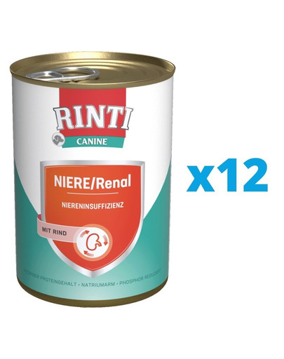 RINTI Canine Niere/Renal Beef 12 x 800 g