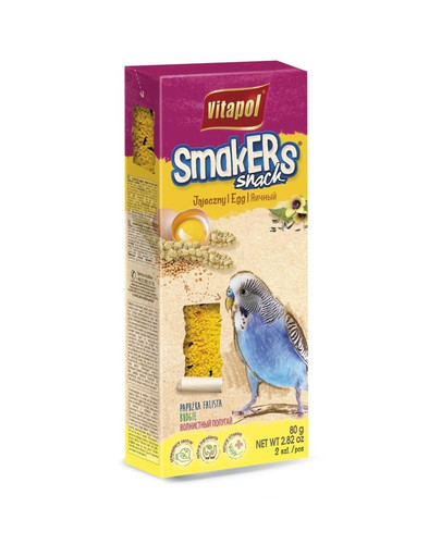 VITAPOL Smakers pro papoušky - vaječné 2 ks 90 g