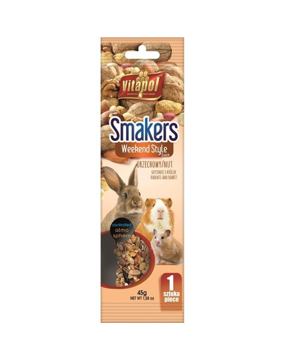 VITAPOL Weekend Style Smakers pro hlodavce ořechové 1 ks