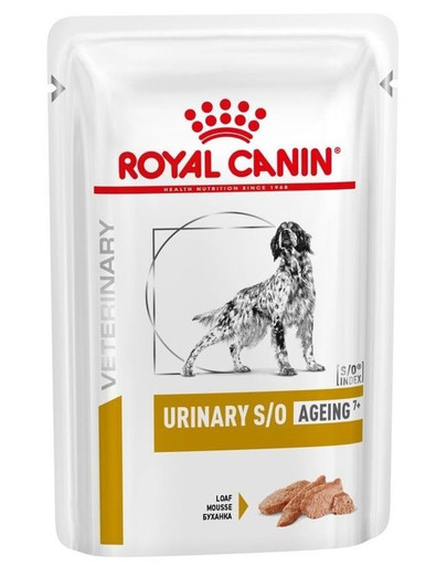 ROYAL CANIN Veterinary Health Nutrition Dog Urinary S/O Age Pouch Loaf 24 x 85 g