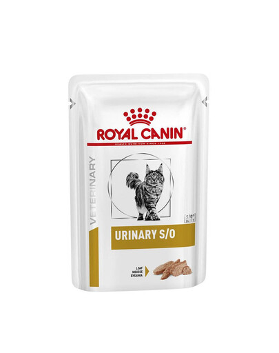 ROYAL CANIN Veterinary Health Nutrition Cat Urinary S/O Pouch in Loaf 48x 85g