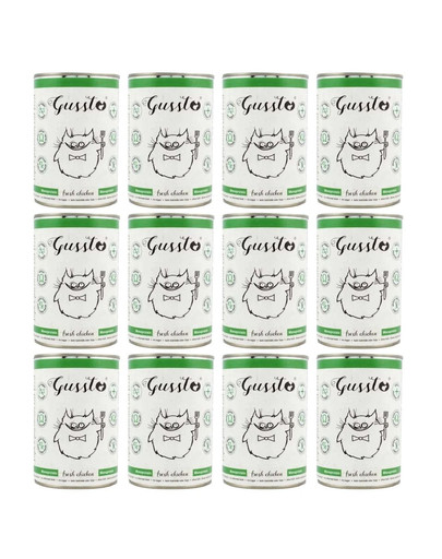 GUSSTO Cat Fresh Chicken 12 x 400g
