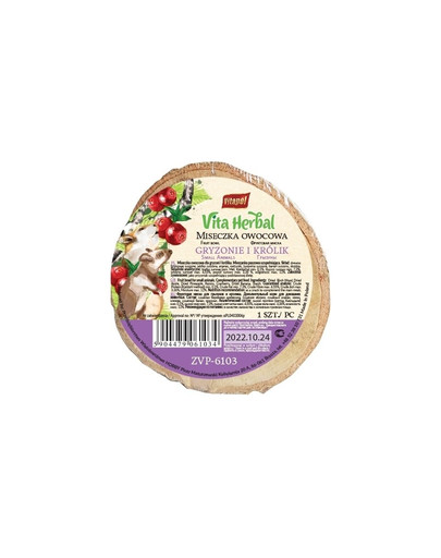 VITAPOL Vita Herbal Miska na ovoce pro hlodavce a králíky
