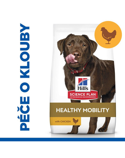 HILL'S Science Plan Canine Adult Healthy Mobility Large breed Chicken 14 kg krmivo pro velká plemena psů na podporu kloubů