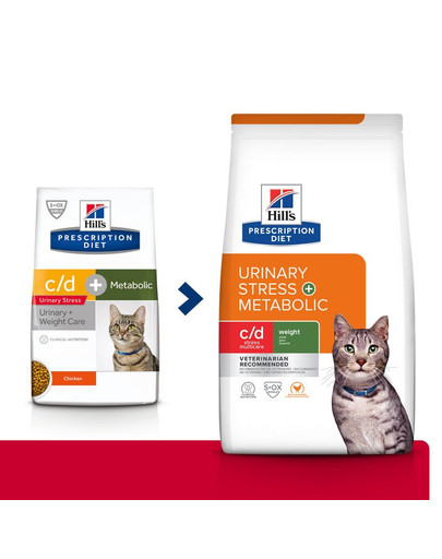 HILL'S Prescription Diet Feline c/d Urinary Stress + Metabolic 8 kg