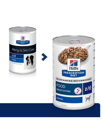 HILL'S Prescription Diet Canine z/d 370 g pro potravinové intolerance