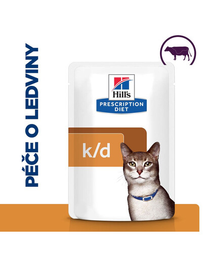 HILL'S Prescription Diet Feline k/d hovězí 85 g