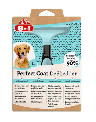 Levně 8IN1 Perfect Coat DeShedder Dog L