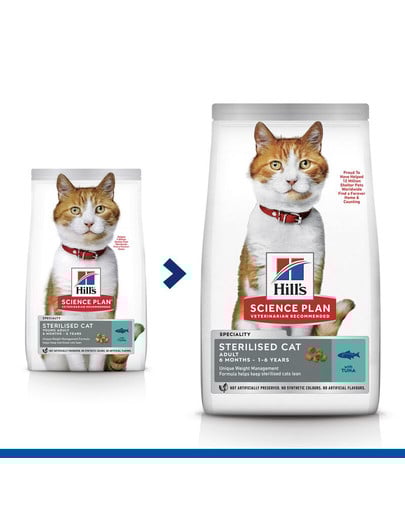 HILL'S Science Plan Feline Young Adult Sterilised Cat Tuna 1,5 kg
