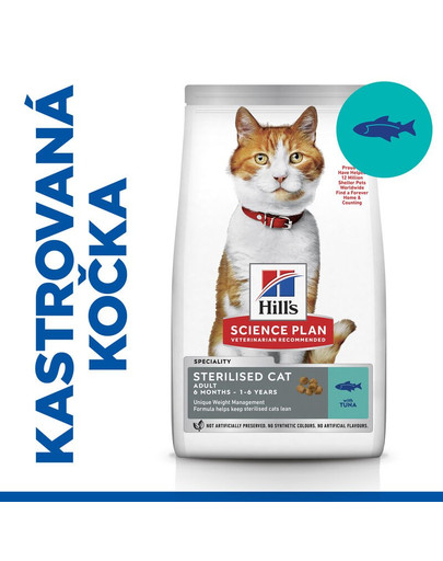 HILL'S Science Plan Feline Young Adult Sterilised Cat Tuna 1,5 kg