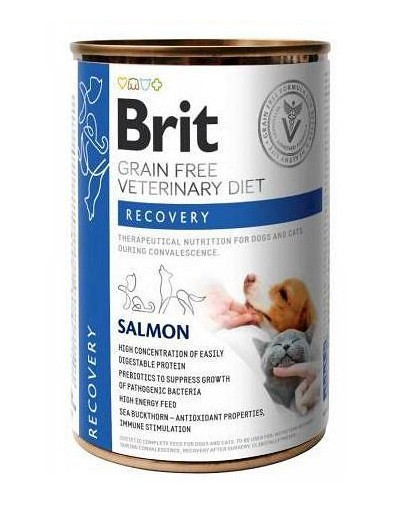 BRIT Veterinary Diet Recovery Salmon 400 g pro psy a kočky