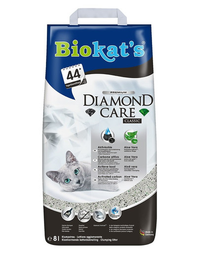BIOKAT'S Diamond Care Classic 8 l bentonitové stelivo