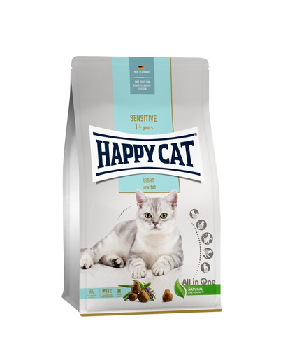HAPPY CAT Sensitive Light 4 kg pro kočky se sklonem nadváhy