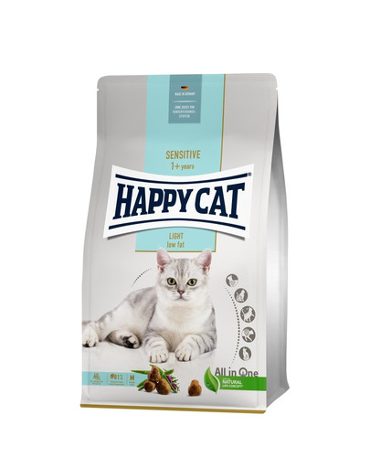 HAPPY CAT Sensitive Light 10 kg granule pro kočky s nadváhou