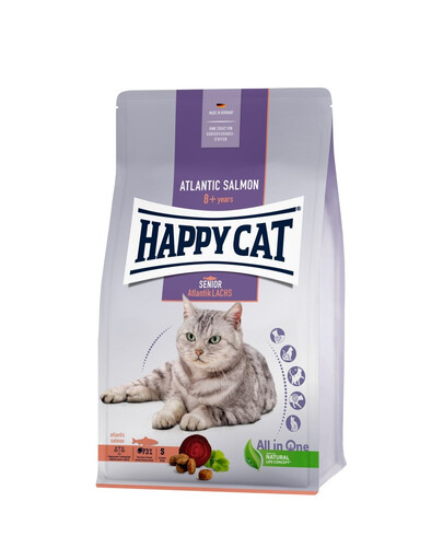 HAPPY CAT Senior Łosoś atlantycki 4 kg