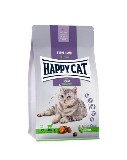 HAPPY CAT Senior Jehněčí 4 kg