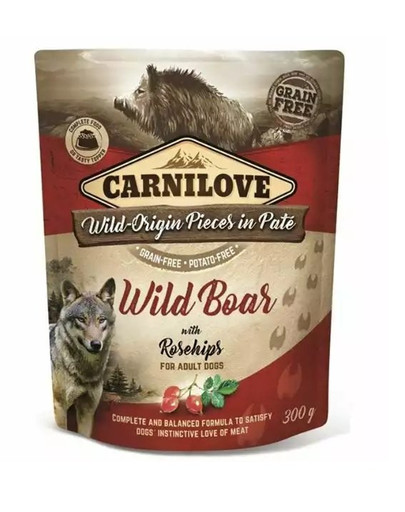 CARNILOVE Dog Wild Boar With Rosehips 12x300g