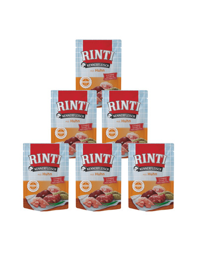 RINTI Kennerfleisch Chicken 400 g 5+1 ZDARMA
