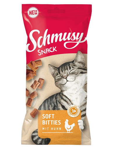 SCHMUSY SNACK Soft Bitites měkké kuřecí kousky 32*60 g