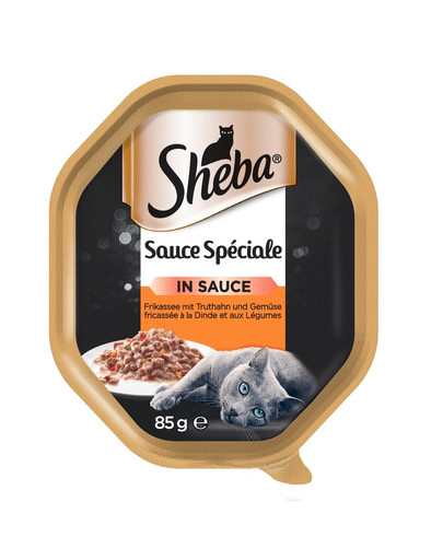 SHEBA Sauce Speciale s krůtím masem a zeleninou 85g