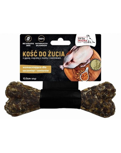 SYTA MICHA Žvýkací kost pro štěňata a seniory 13,5 cm