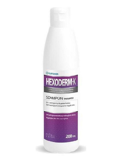 EUROWET Hexoderm-K šampon pro psy/kočky 200 ml