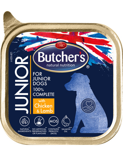 BUTCHER'S Gastronomie Junior s kuřecím masem a jehněčím 150 g
