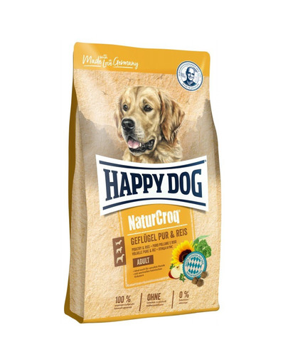HAPPY DOG NaturCroq Drůbež a rýže 11 kg