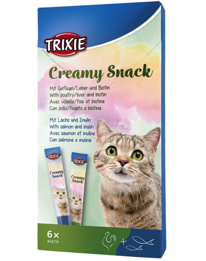 TRIXIE Krémové Snacks pro kočku 6 ks