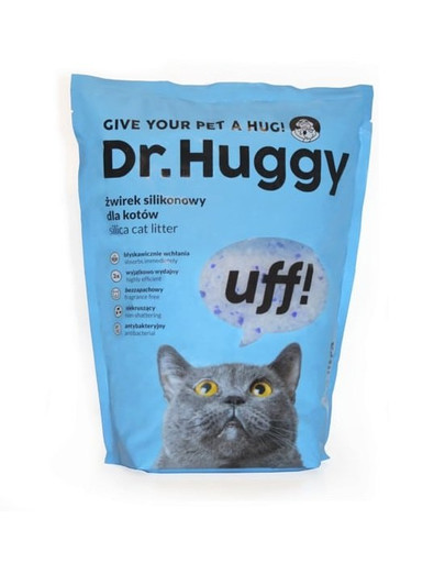 DR HUGGY Silikonový kočkolit Premium 3,8L