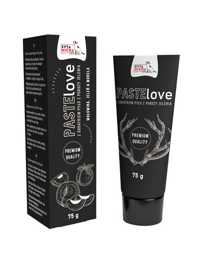 SYTA MICHA PasteLove Hovězí pasta s jelením masem a meruňkou 75g