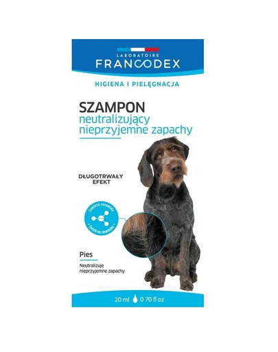 FRANCODEX Šampon pro psy s neutralizací zápachu v sáčku 20 ml
