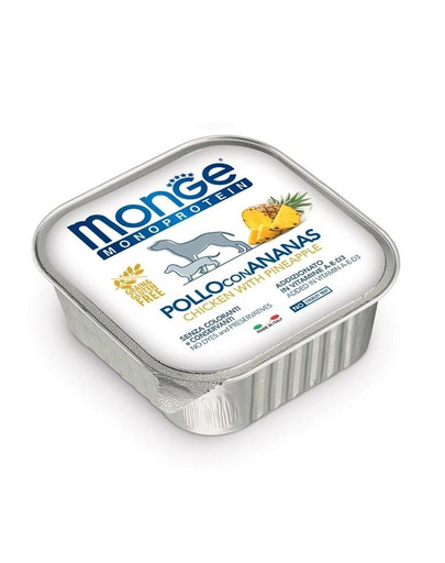 MONGE Fruit Dog Monoprotein Kuře a ananas 150g