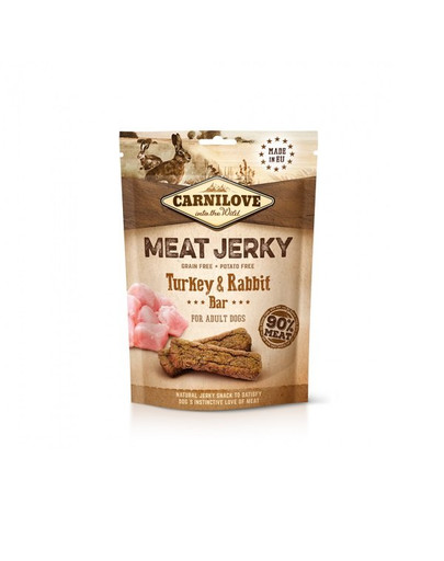 CARNILOVE Jerky Turkey & Rabbit Bar 100g