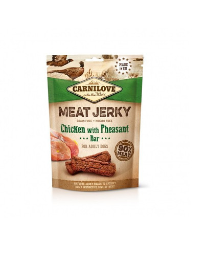 CARNILOVE Dog Jerky Chicken with Pheasant Bar 100g