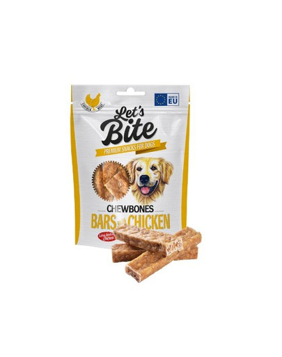 BRIT Let’s Bite Chewbones bars 175g kuřecí tyčinky