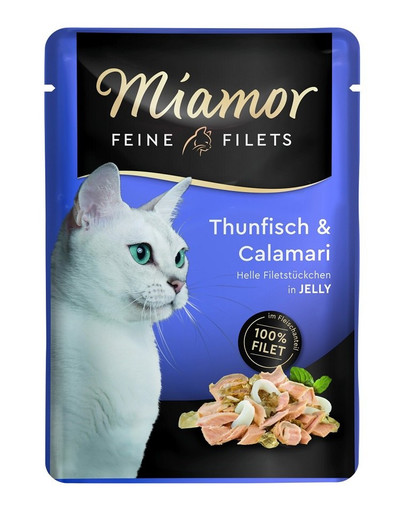 MIAMOR Feine Filets tuňák a kalamáry v želé 100 g