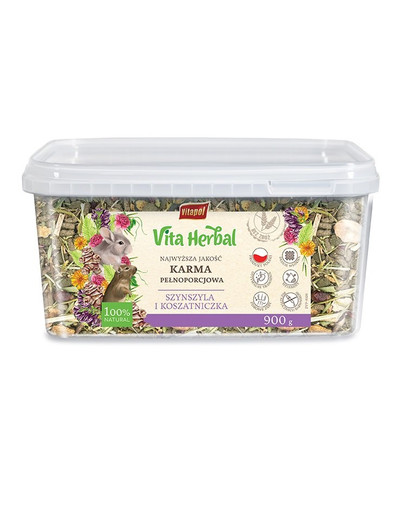VITAPOL Vita Herbal Kompletní krmivo pro činčily a noční prasátka 900g