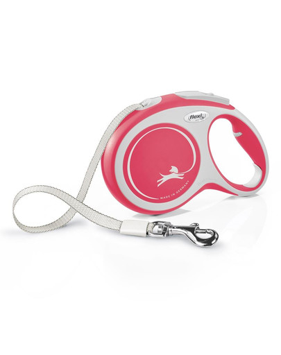 FLEXI Vodítko New Comfort L Tape 8 m červené
