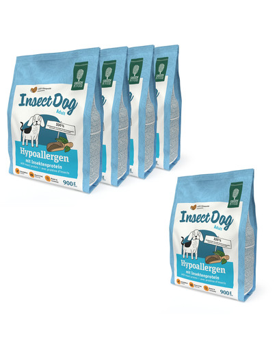 GREEN PETFOOD InsectDog Hypoallergen 5x900g