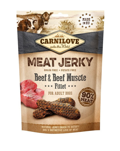 CARNILOVE Dog Jerky Beef with Beef Muscle Fillet 100g