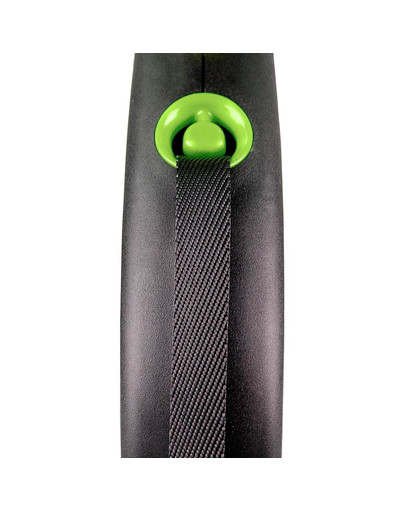 FLEXI Samonavíjecí vodítko Black Design L páska 5 m zelené
