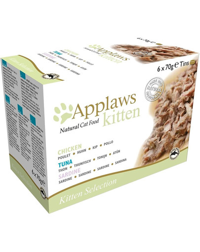 APPLAWS Applaws Cat Tin Multipack 6 x 70 g mix chutí s rybami a kuřecím masem