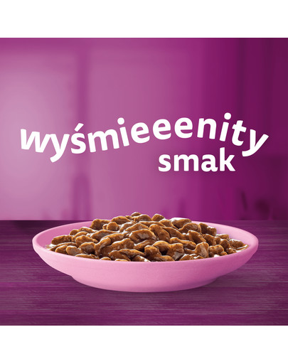 WHISKAS Junior Classic Meals Kuřecí a hovězí maso v omáčce 4x85g