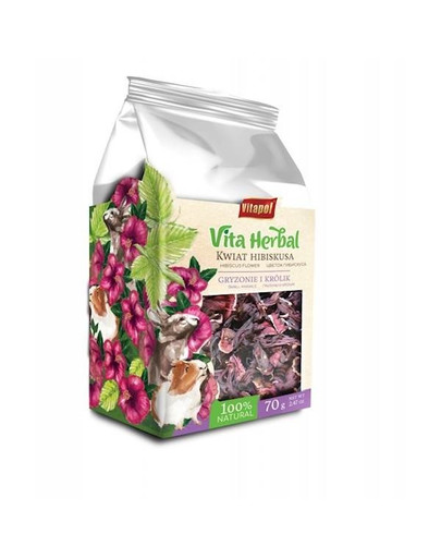 VITAPOL Vita Herbal pro hlodavce a králíky, ibišek 70g