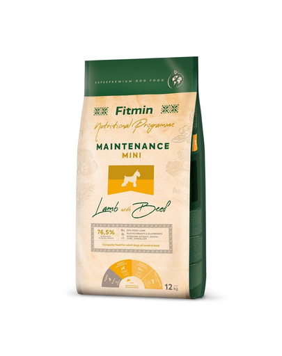 FITMIN Dog Nutritional Programme Mini Maintenance Lamb&Beef 12 kg pro dospělé psy malých plemen