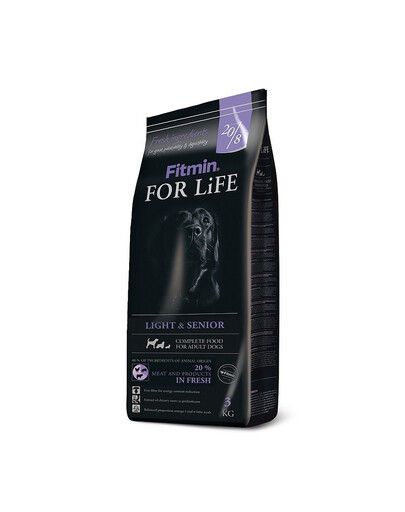 FITMIN Dog For Life Light & Senior 2,5kg granule pro starší psy