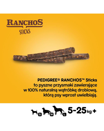 PEDIGREE Ranchos Sticks 60 g