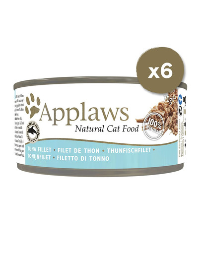 APPLAWS Cat Tin 6 x 70 g mokré krmivo pro kočky s tuňákem